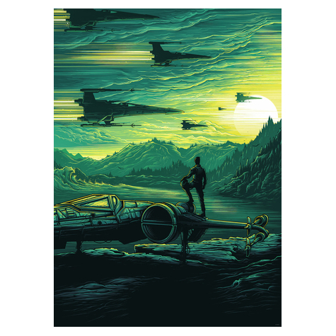 Non-Woven Wallpaper - Star Wars X-Wing Assault Takodana - Size 200 X 280 Cm