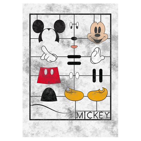 Vlies Fototapete - Mickey Kit - Größe 200 X 280 Cm