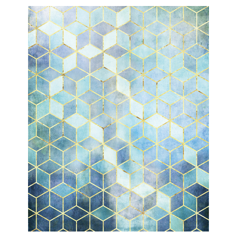 Non-Woven Wallpaper - Mosaic Azzuro - Size 200 X 250 Cm
