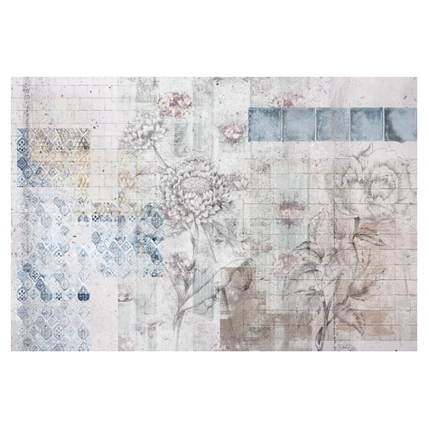 Non-Woven Wallpaper - Patches - Size 400 X 260 Cm