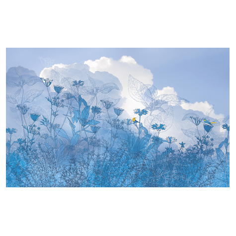 Non-Woven Wallpaper - Blue Sky - Size 400 X 250 Cm