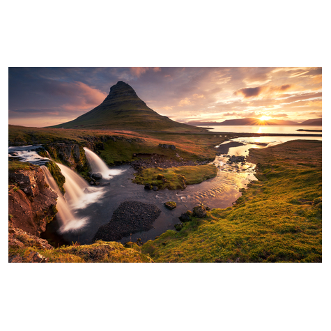 Vlies Fototapete - Guten Morgen Auf Isländisch - Größe 400 X 250 Cm