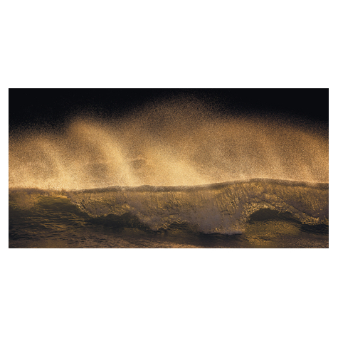 Non-Woven Wallpaper - Golden Wave - Size 200 X 100 Cm
