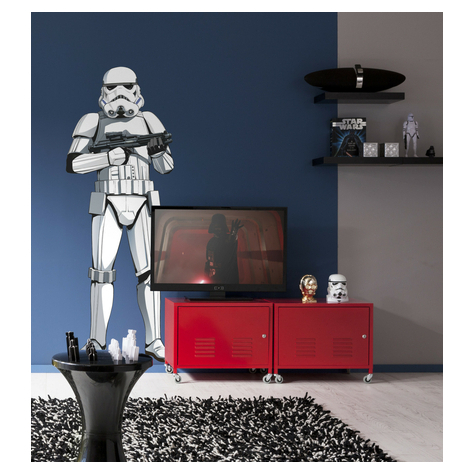 Selbstklebende Vlies Fototapete/Wandtattoo - Star Wars Xxl Stormtrooper - Größe 127 X 188 Cm