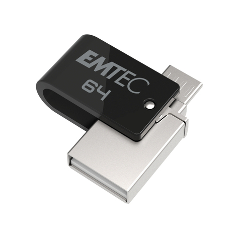 Usb Flashdrive 64gb Emtec Mobile & Go Dual Usb2.0 - Microusb T260