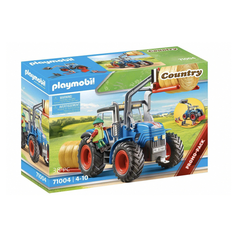 Playmobil Country - Gror Traktor Mit Zubeh Und Anhgerkupplung (71004)