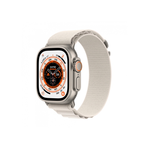 Apple Watch Ultra Gps + Cellular 49mm Titan Starlight Alpine Loop Mqft3fd/A