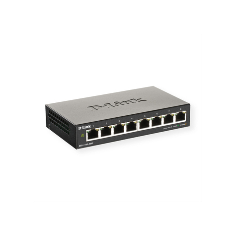 D-Link 8 Port Gigabit Smart Managed Switch Dgs-1100-08v2/E