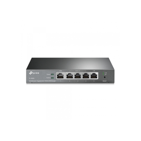 Tp-Link Safestream Gigabit Multi-Wan Vpn Router Schwarz Tl-R605