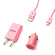 Vento Travel 3in1 Combo Charger For Micro Usb Pink