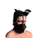 Puppy Play Mask With Ball Gag Black