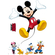 Wall Tattoo - Mickey And Friends - Size 50 X 70 Cm