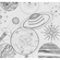 Vlies Fototapete - Cosmos Sketch - Größe 300 X 280 Cm