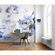 Non-Woven Wallpaper - Blue Silhouettes - Size 350 X 250 Cm