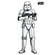 Selbstklebende Vlies Fototapete/Wandtattoo - Star Wars Xxl Stormtrooper - Größe 127 X 188 Cm